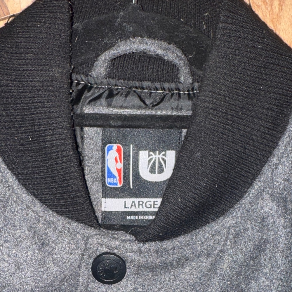 NBA Boston Celtics Black and Gray Bomber Jacket - Picture 2 of 4